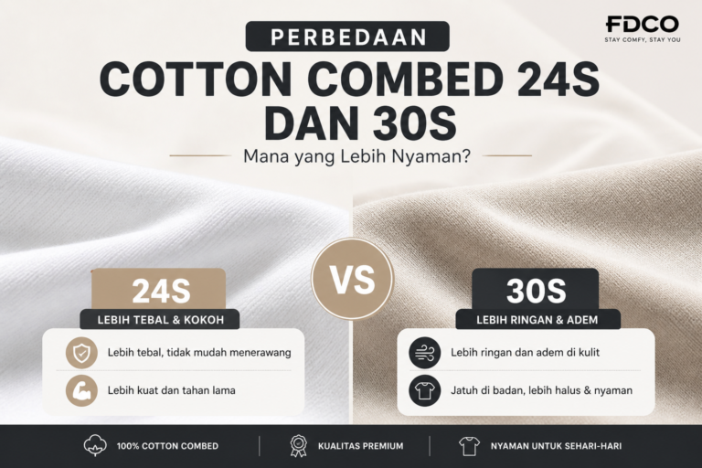 perbedaan cotoon 24s vs 30s